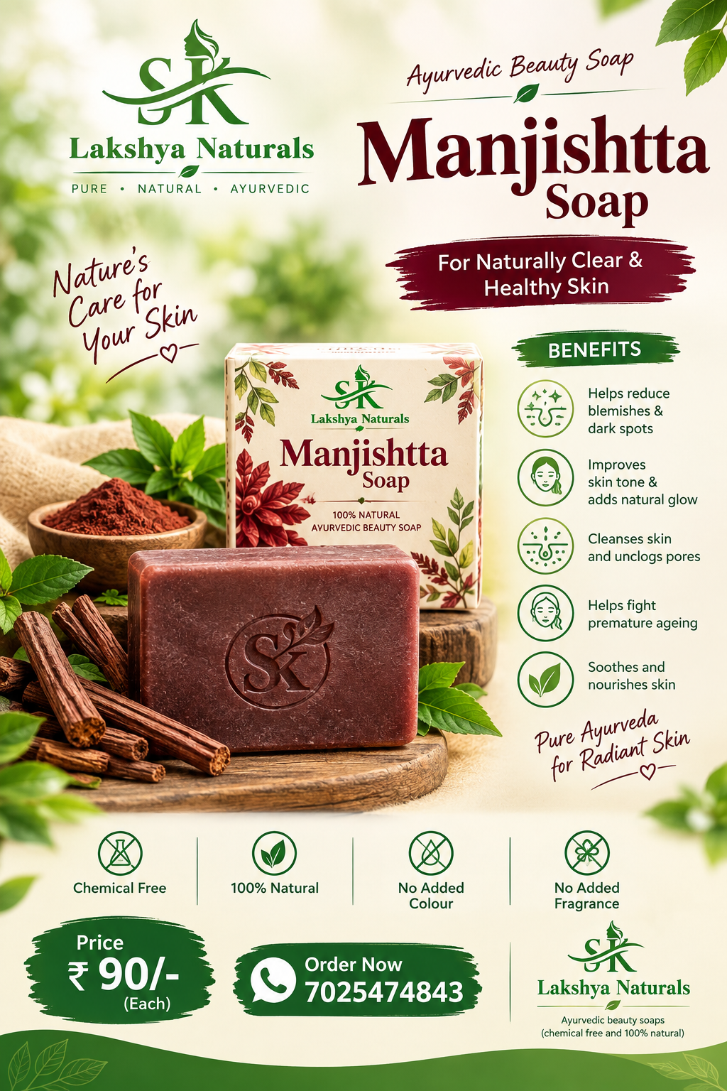 Manjishtta soap