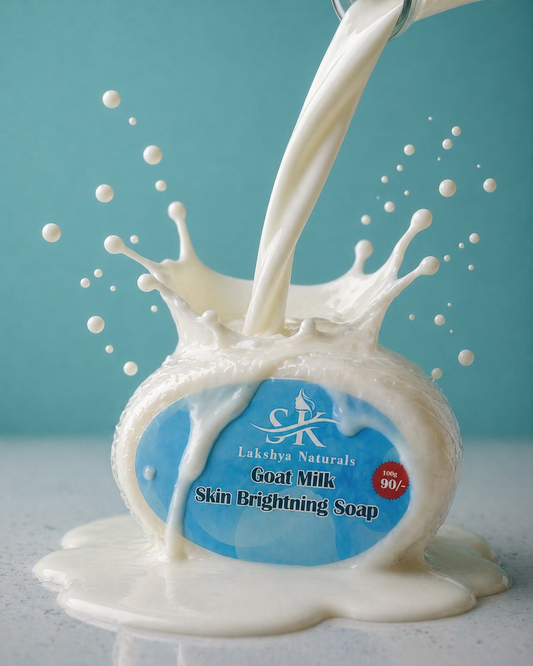 SK LAKSHYA NATURALS - GOAT MILK BRIGHTENING SOAP | 100% FRON GOAT MILK EXTRACTS