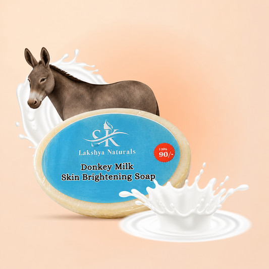 SK LAKSHYA NATURALS - DONKEY MILK SKIN BRIGHTENING SOAP | 100% FROM DONKEY MILK EXTRACTS